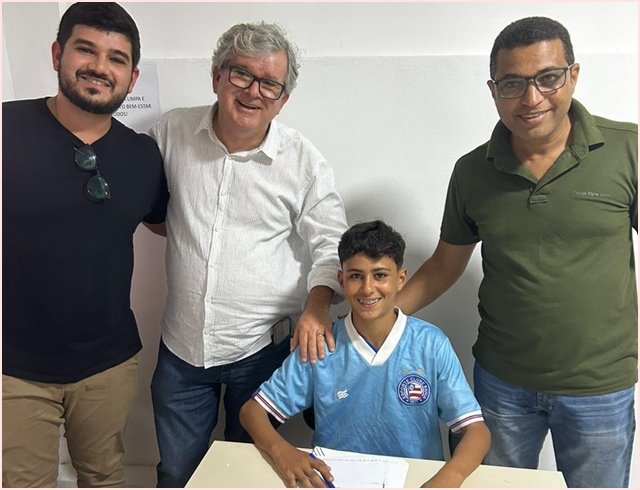 Jovem atleta do CRA/Sousa assina contrato com Clube administrado pelo Manchester City na Bahia